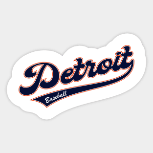 Detroit Baseball Sticker